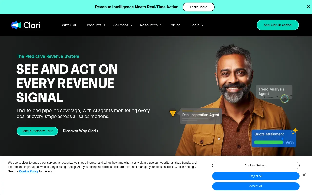 Clari Revenue Platform — preview screenshot