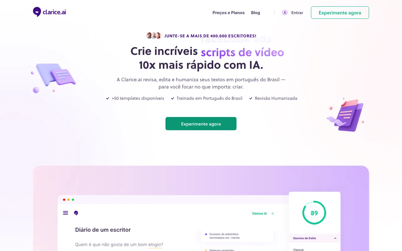 Clarice.ai — preview screenshot
