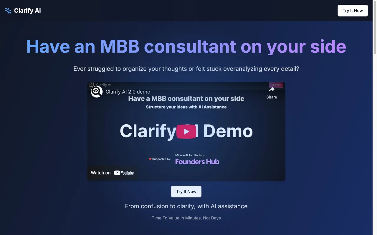 Clarify AI — preview screenshot