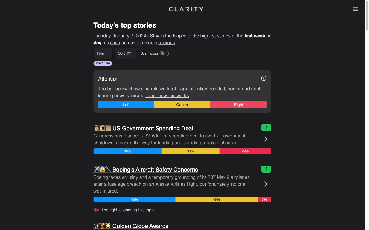 Clarity — preview screenshot