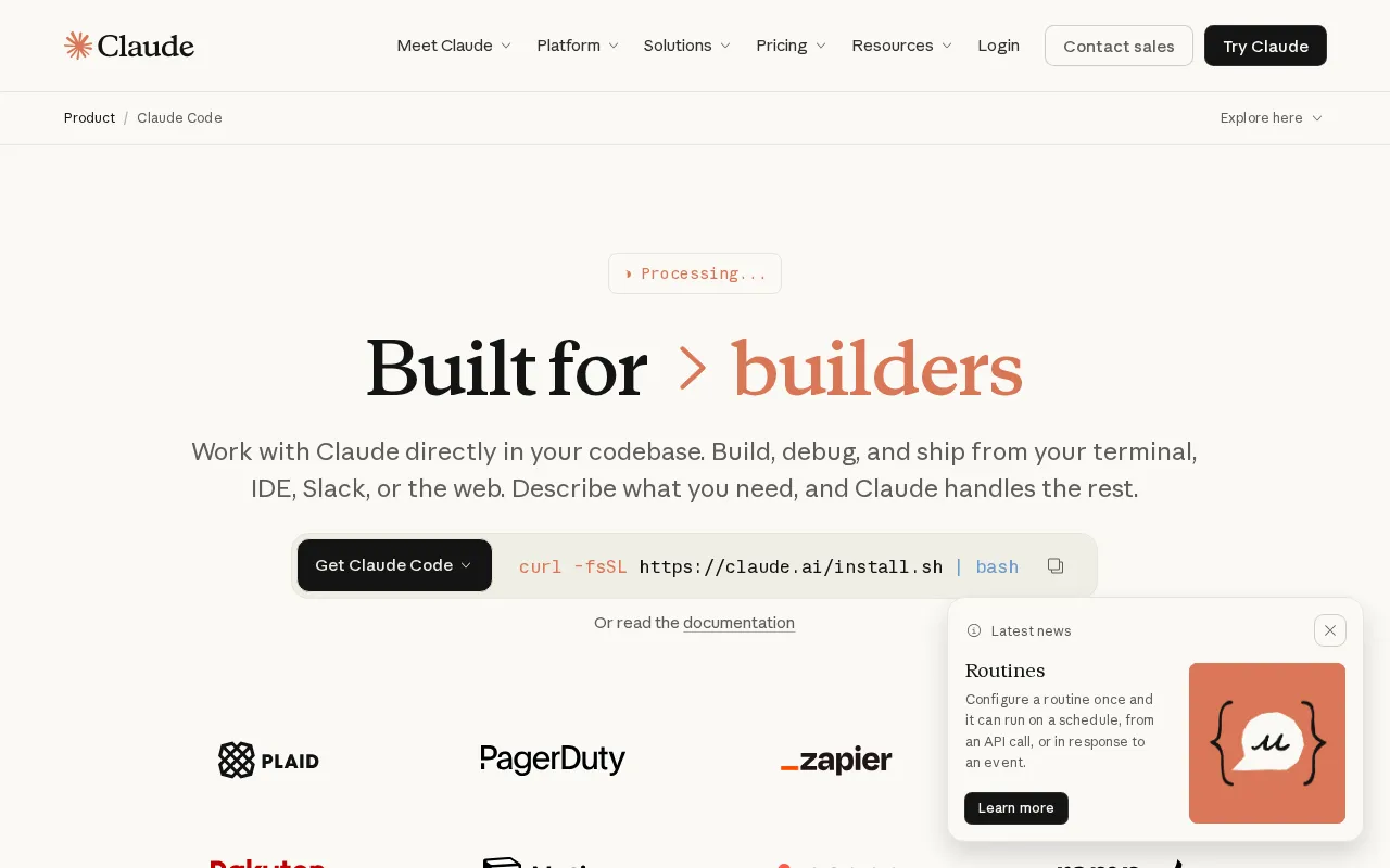 Claude Code auto-fix — pricing page