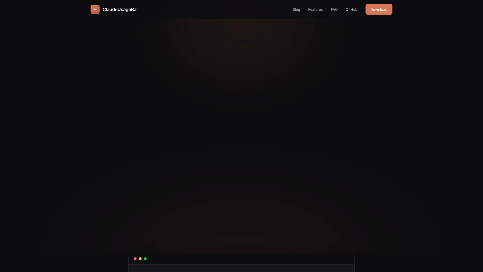 ClaudeUsageBar — preview screenshot