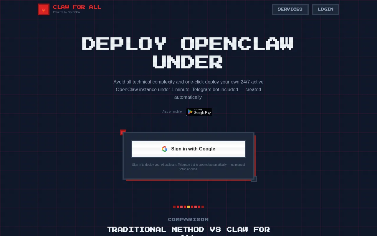 Claw for All — preview screenshot