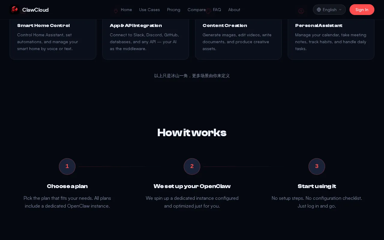 ClawCloud — preview screenshot