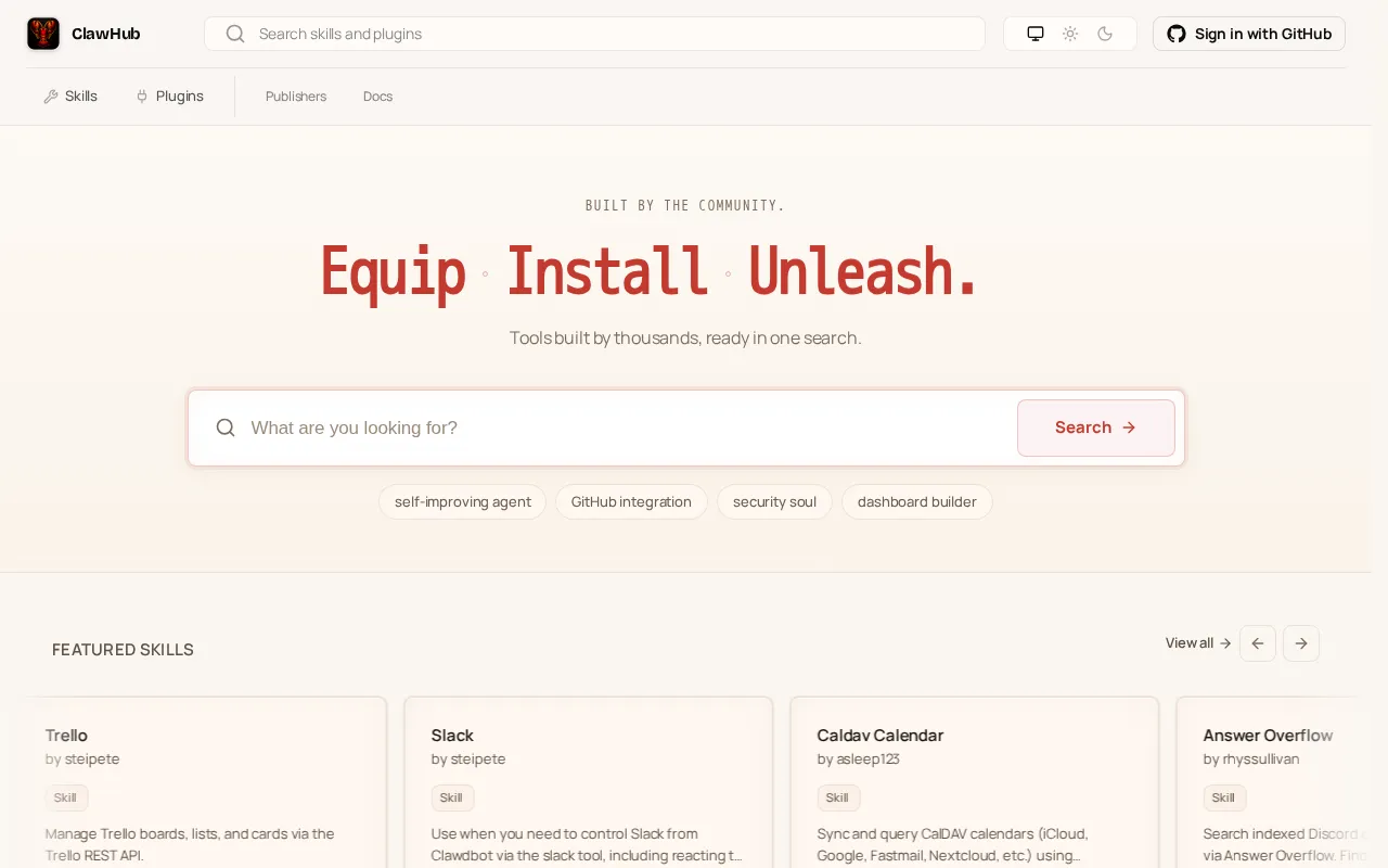Clawhub.ai — preview screenshot