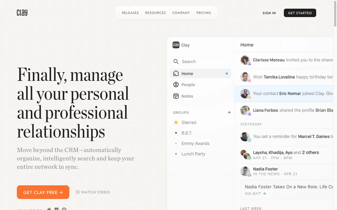 clay.earth — preview screenshot
