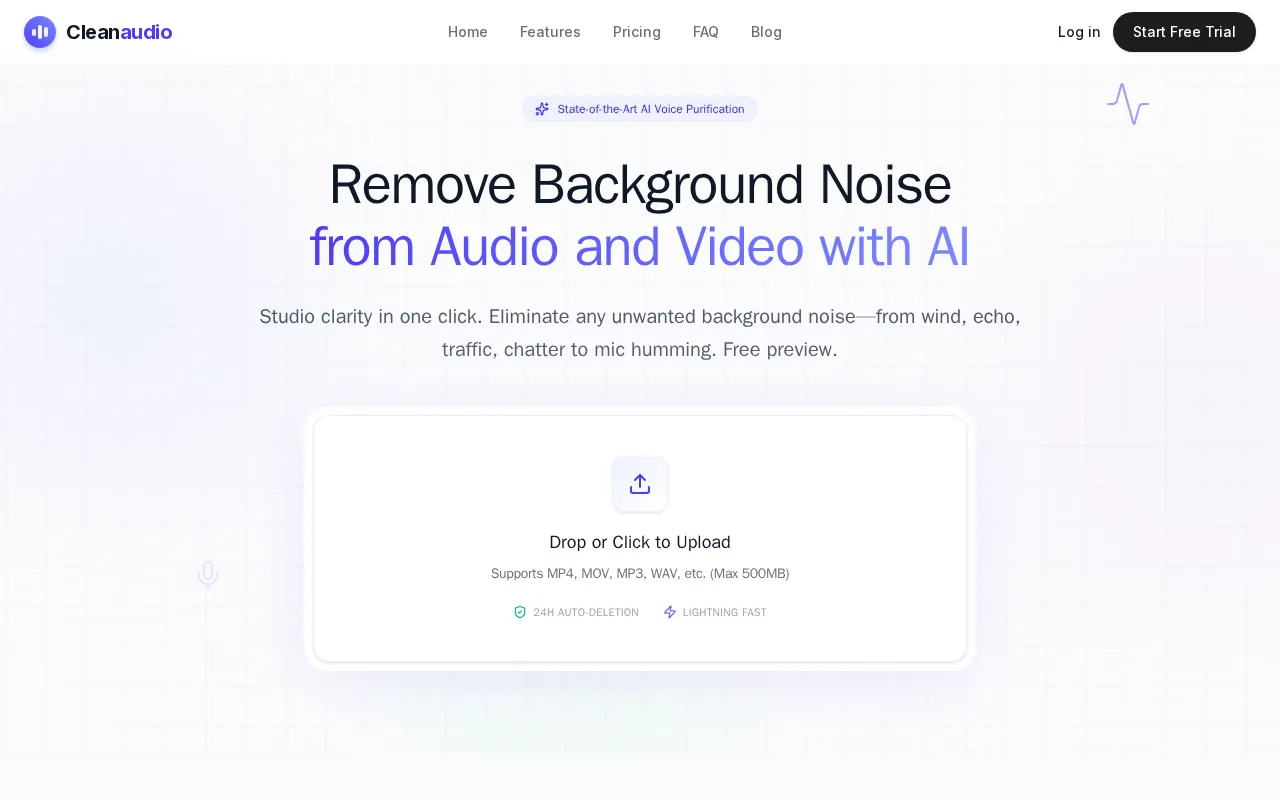 CleanAudio AI — preview screenshot