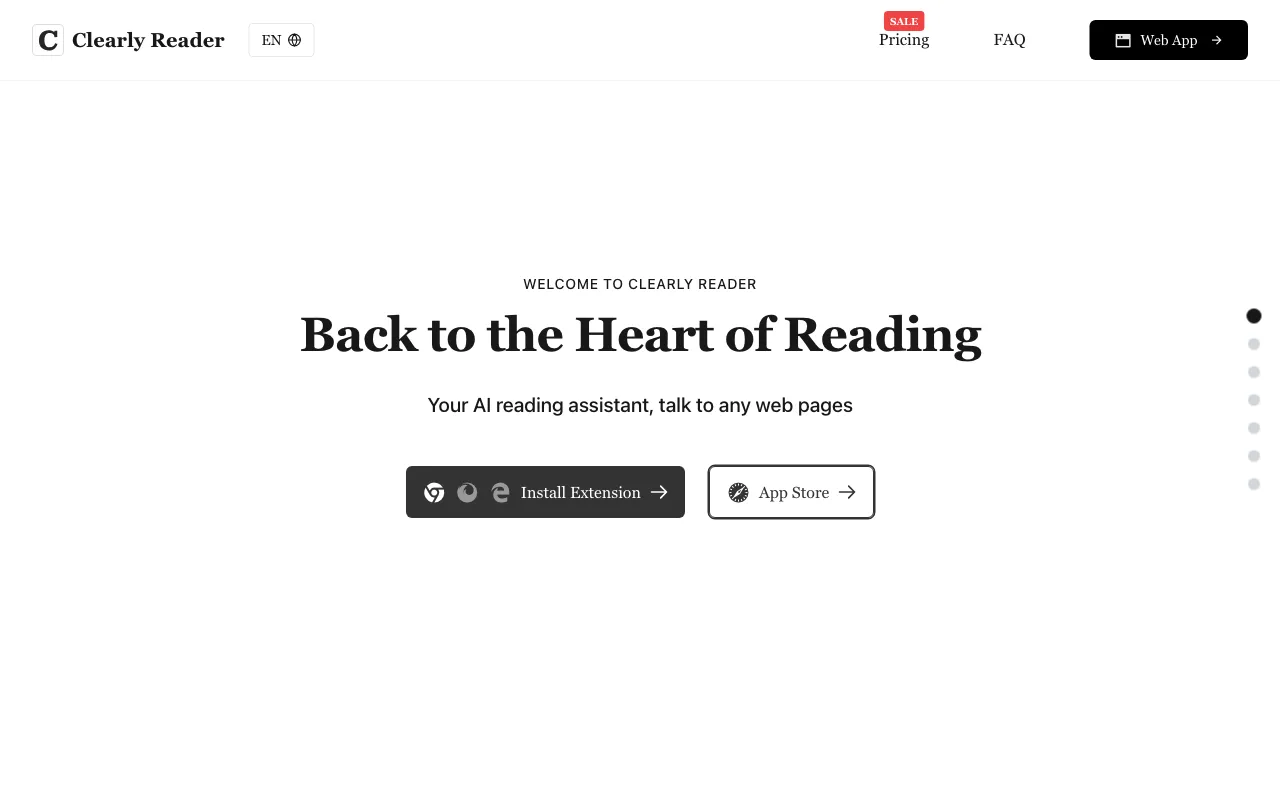 Clearly Reader — preview screenshot