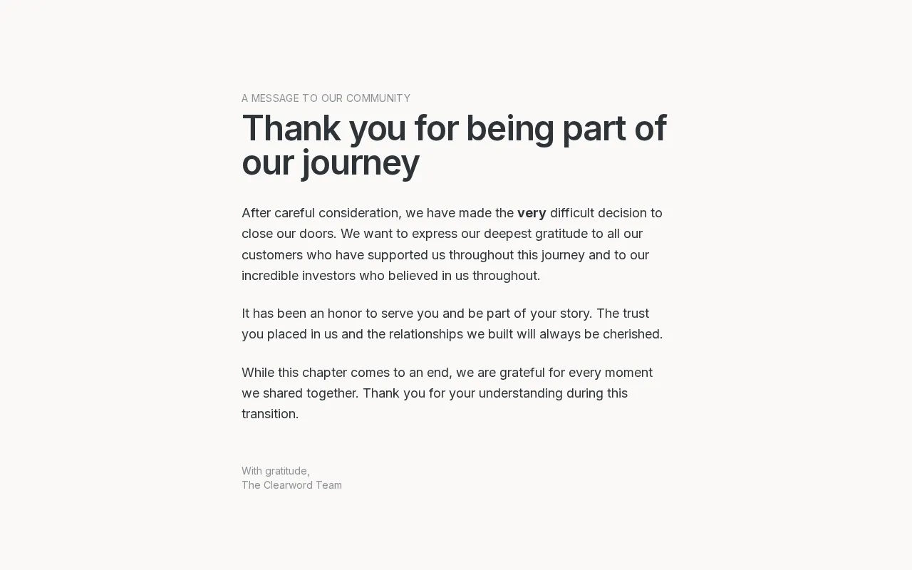 Clearword — preview screenshot