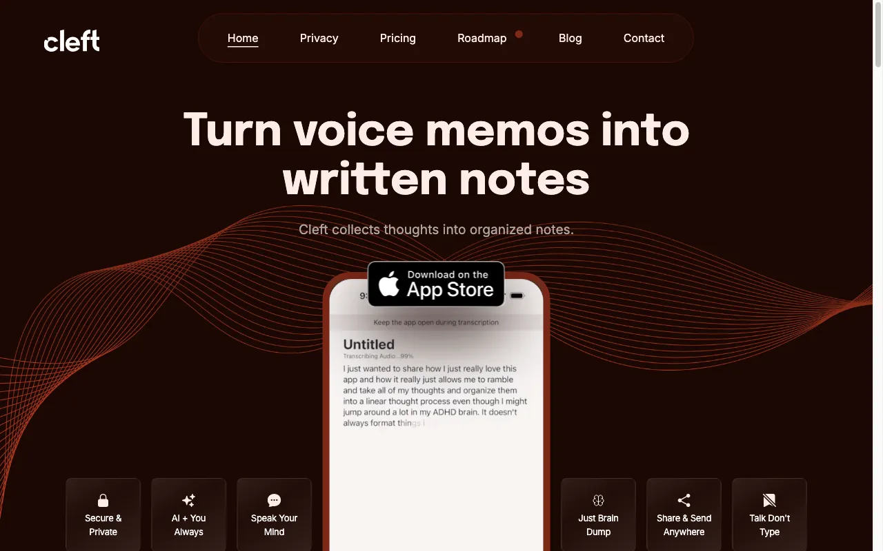 Cleft Notes — preview screenshot