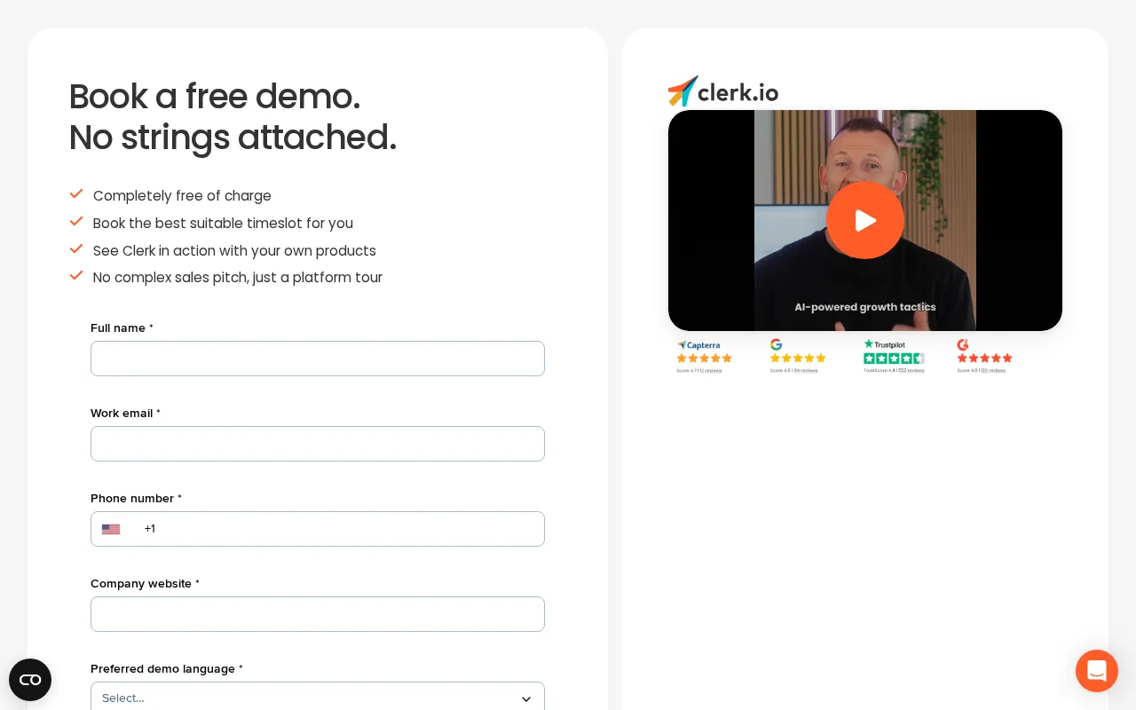 Clerk.io — preview screenshot