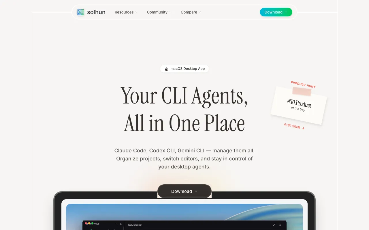 CLI Manager — preview screenshot