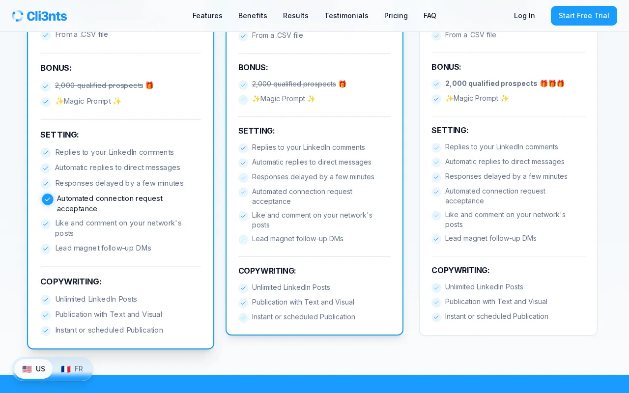 cli3nts.ai — pricing page