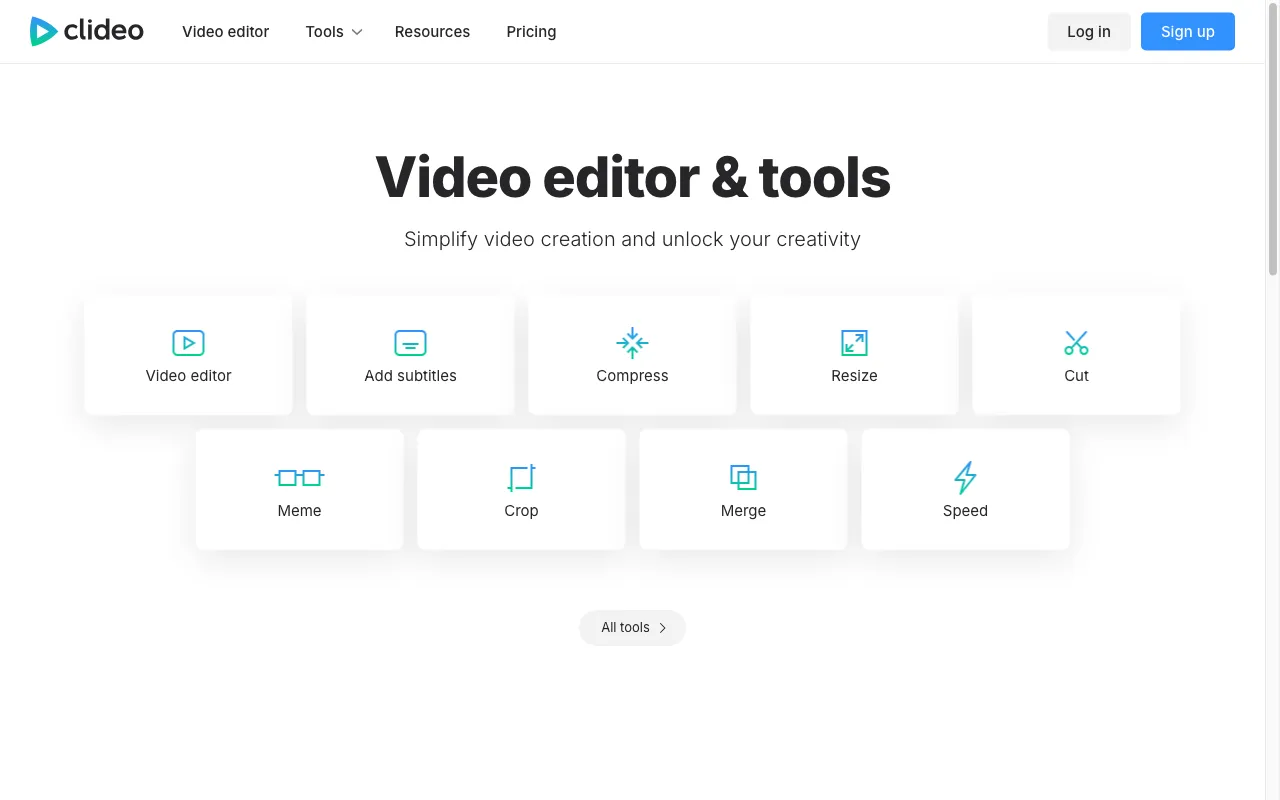 Clideo — preview screenshot