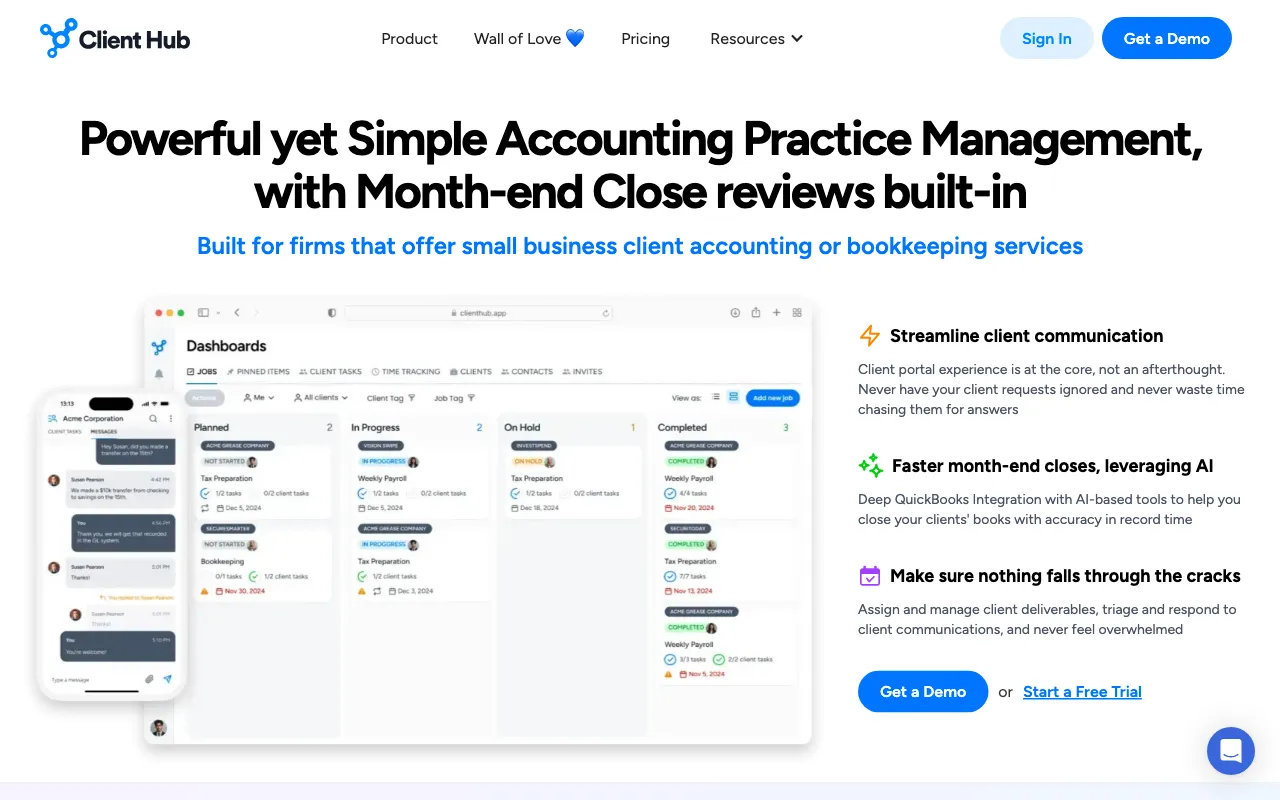 Client Hub — preview screenshot