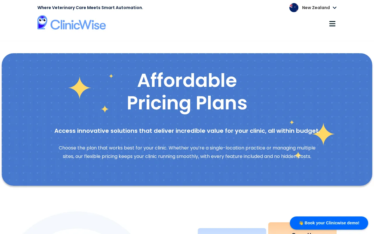 Clinic Wise - Covetrus — pricing page