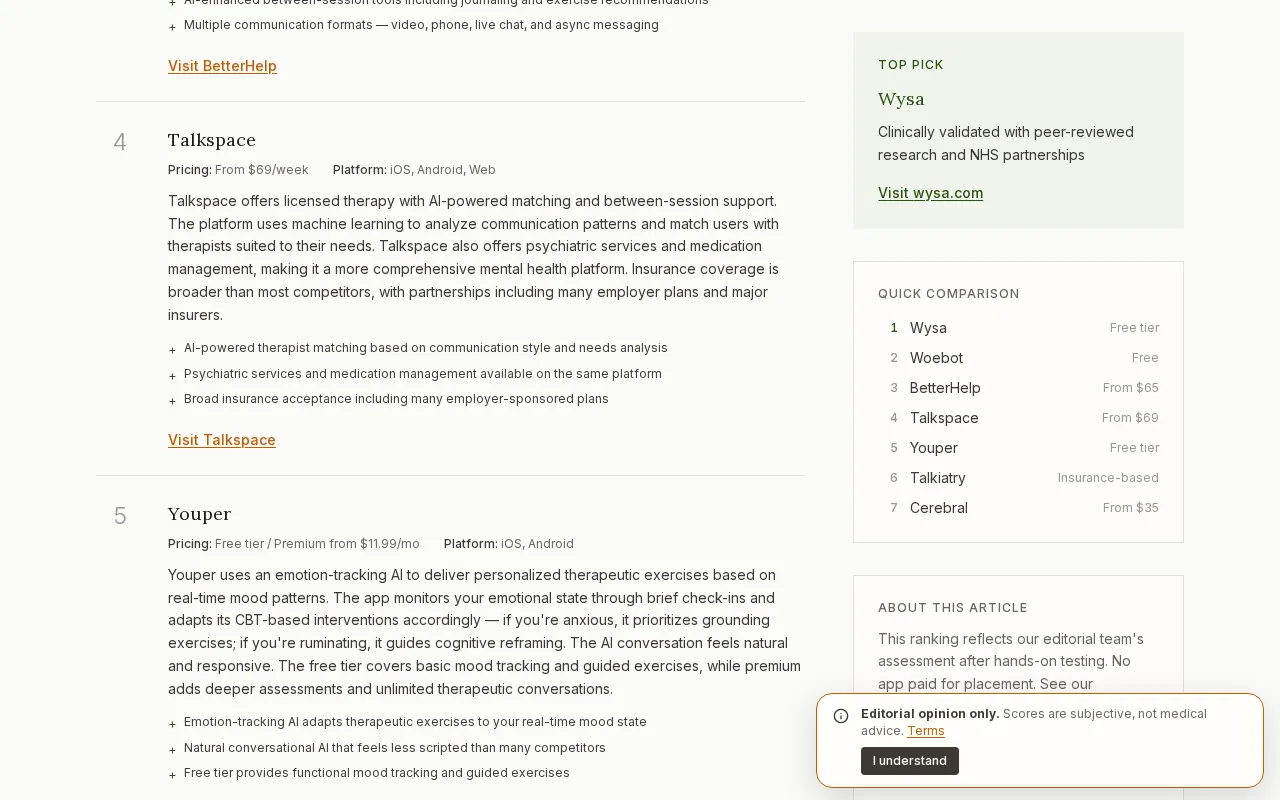 The clinical AI Report — pricing page
