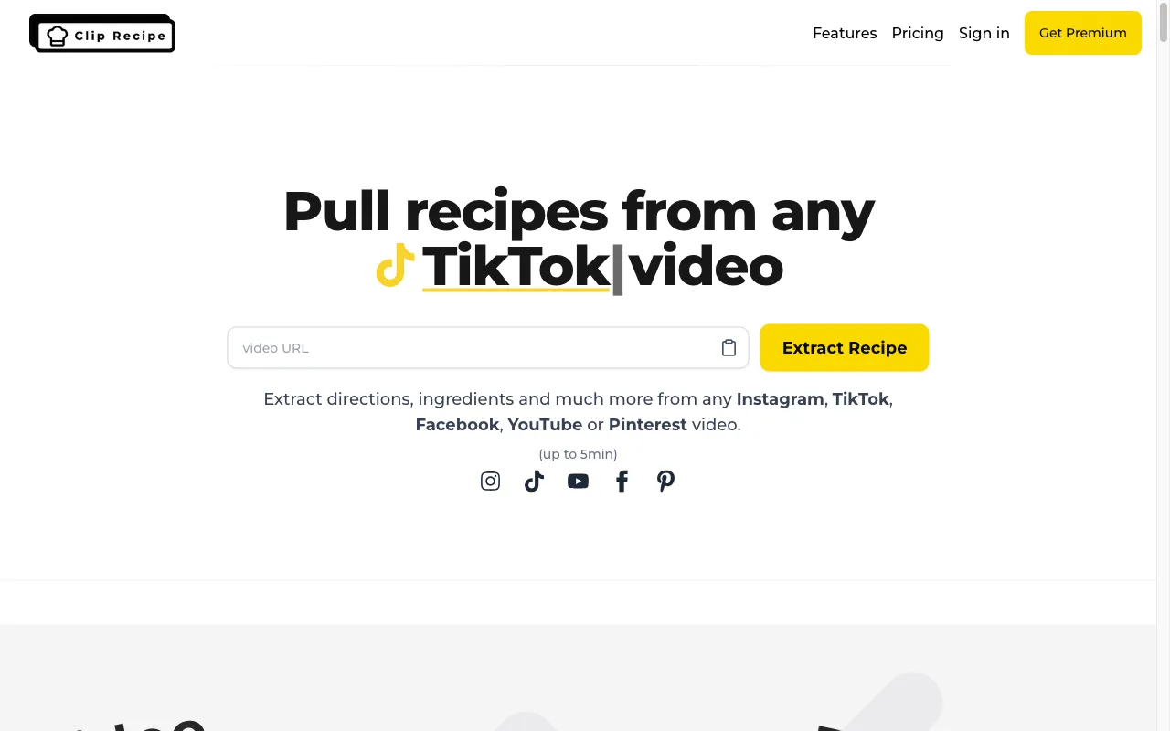 Clip Recipe — preview screenshot