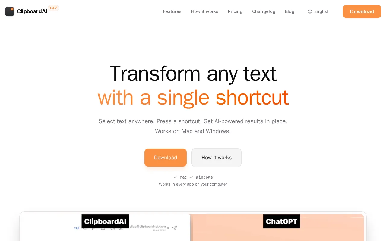 ClipboardAI — preview screenshot