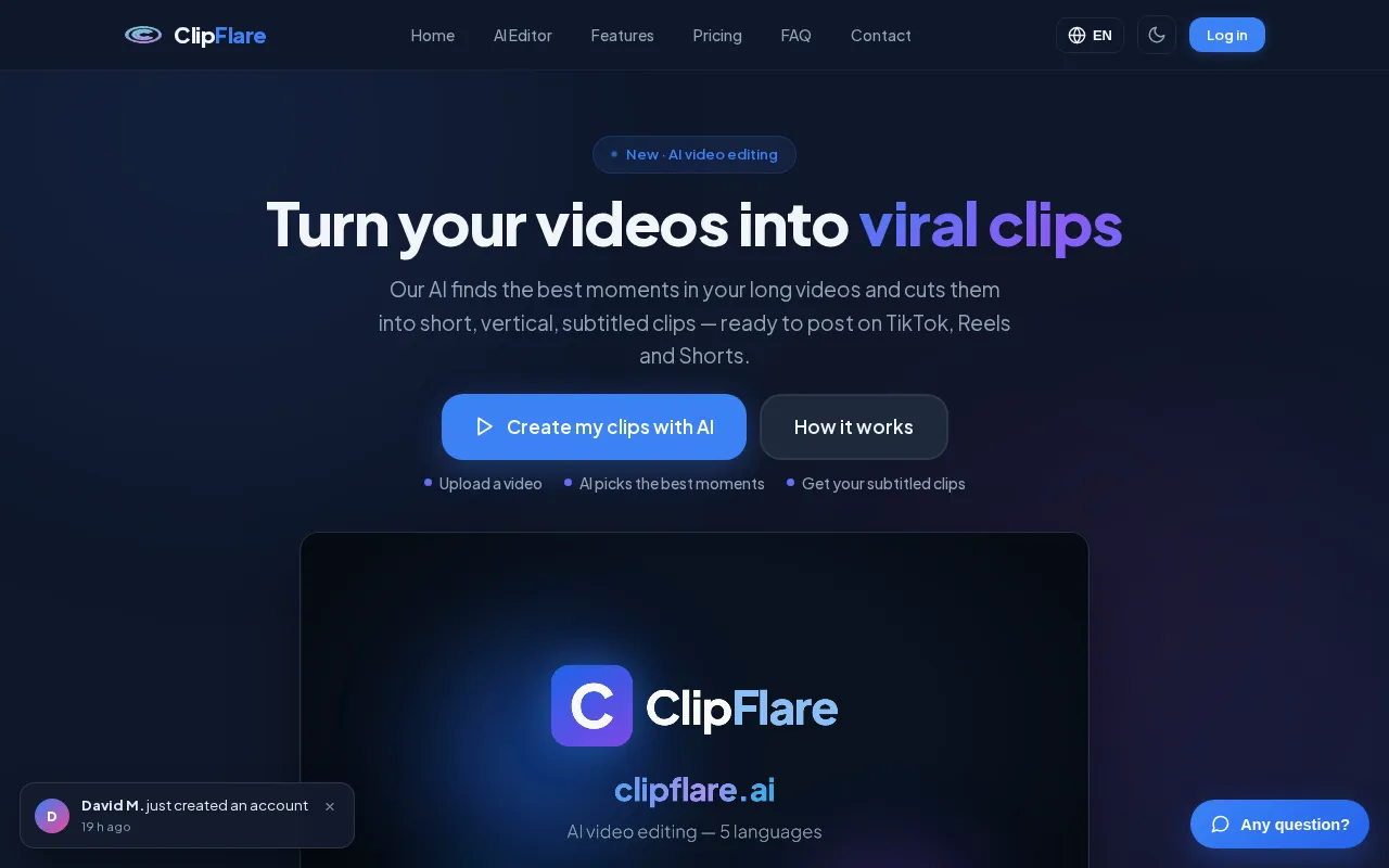 ClipFlare — preview screenshot