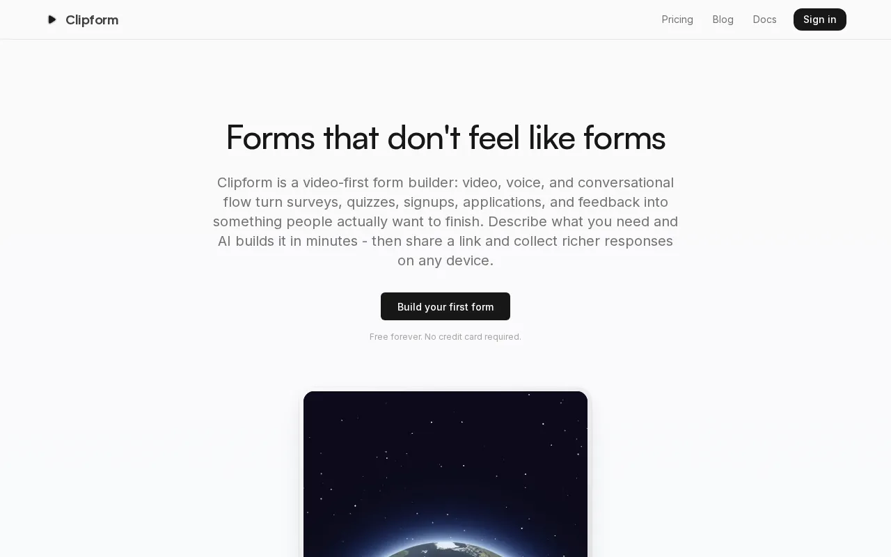 Clipform — preview screenshot