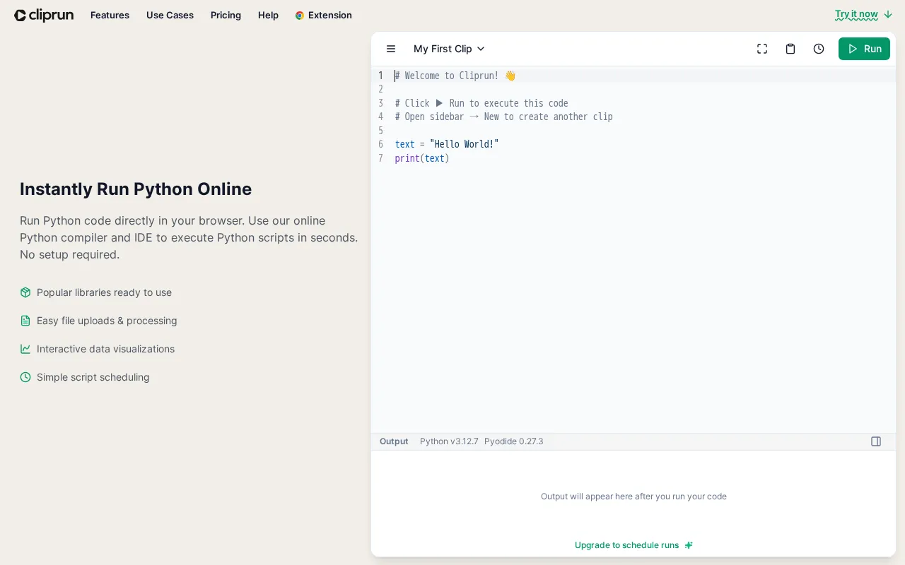 Cliprun — preview screenshot