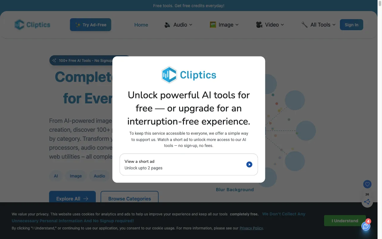 Cliptics — preview screenshot