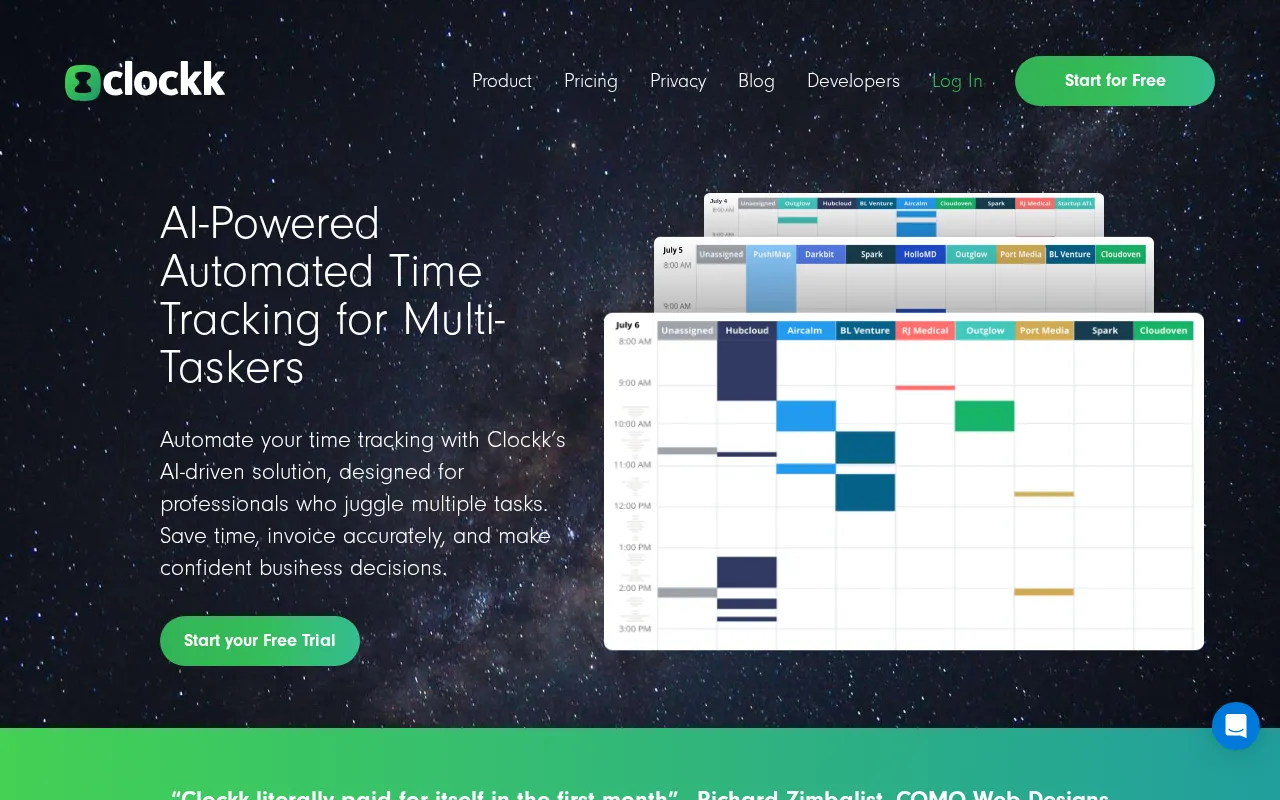 Clockk — preview screenshot
