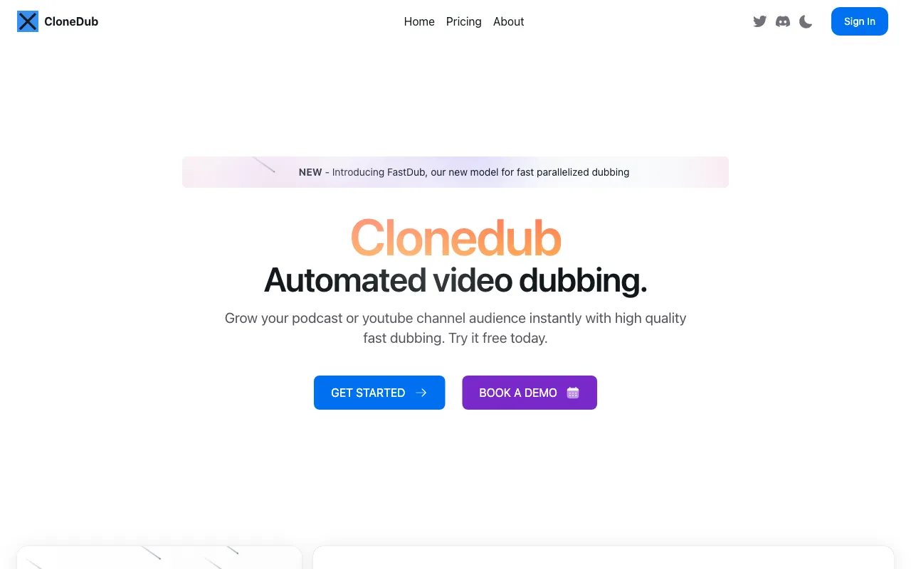 CloneDub — preview screenshot