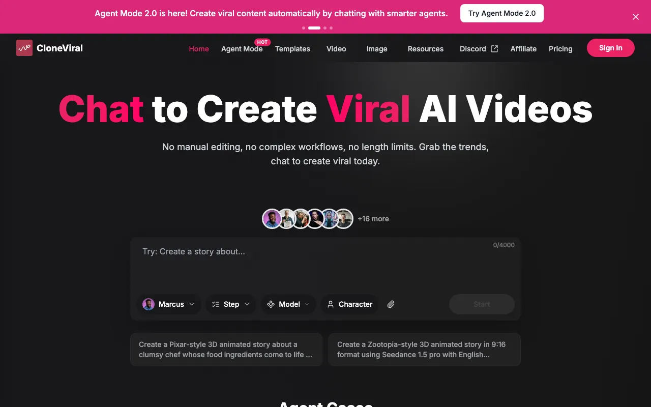 CloneViral — preview screenshot