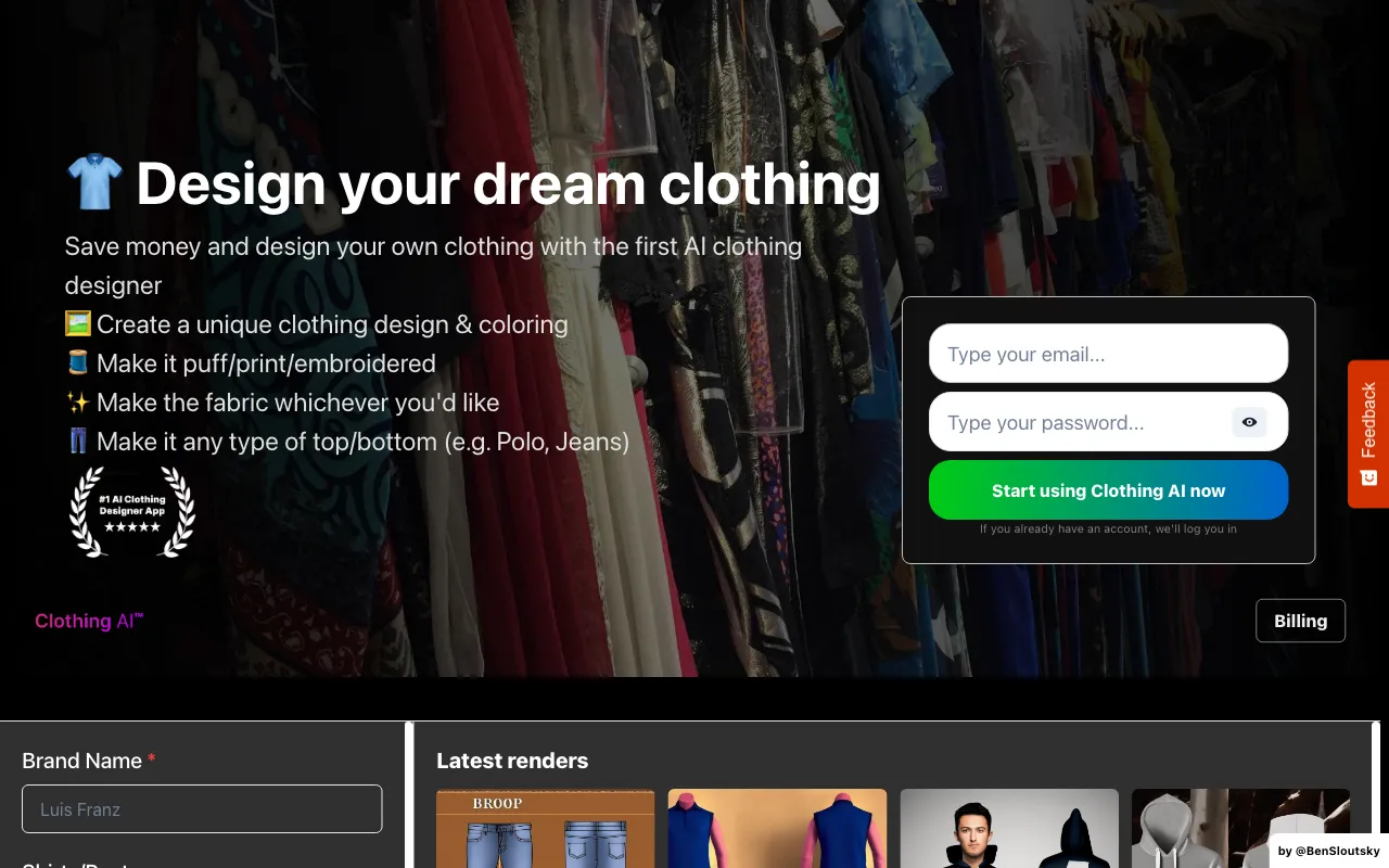 ClothingAI — preview screenshot