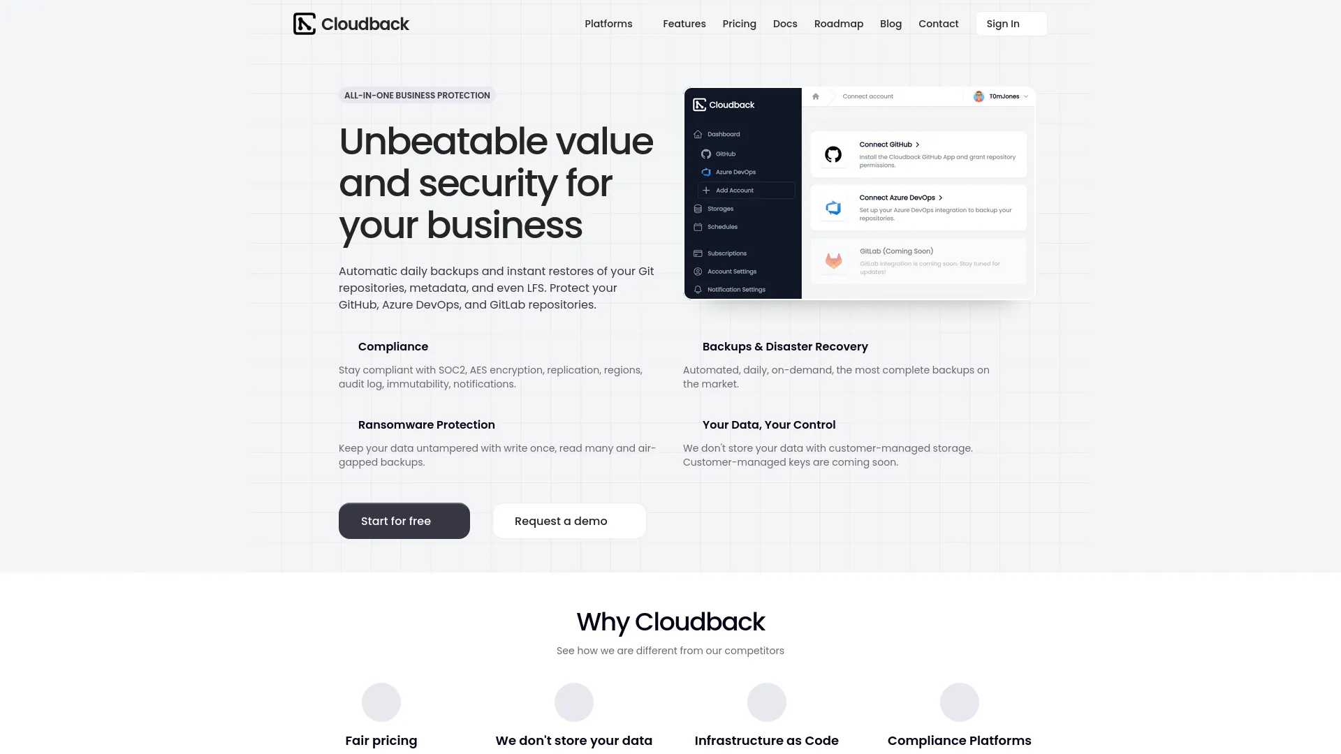 Cloudback — preview screenshot