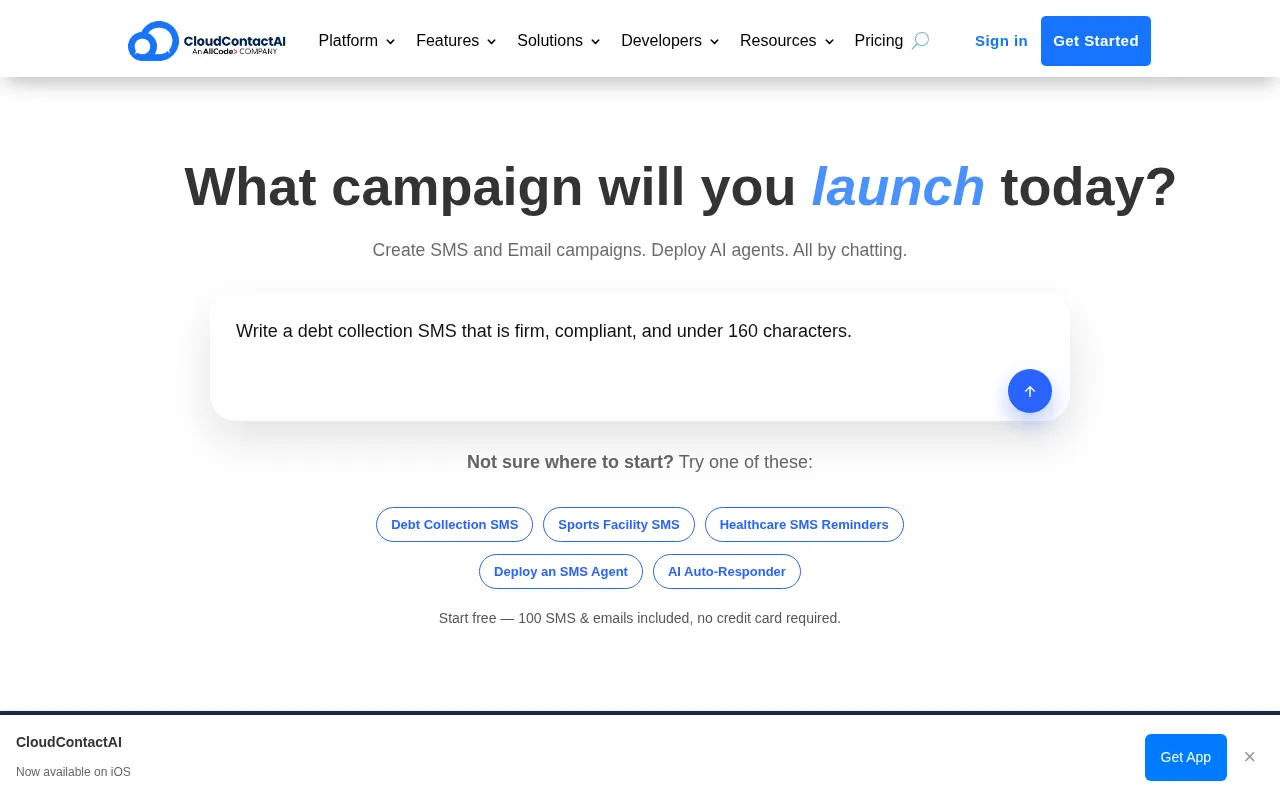 CloudContact AI — preview screenshot