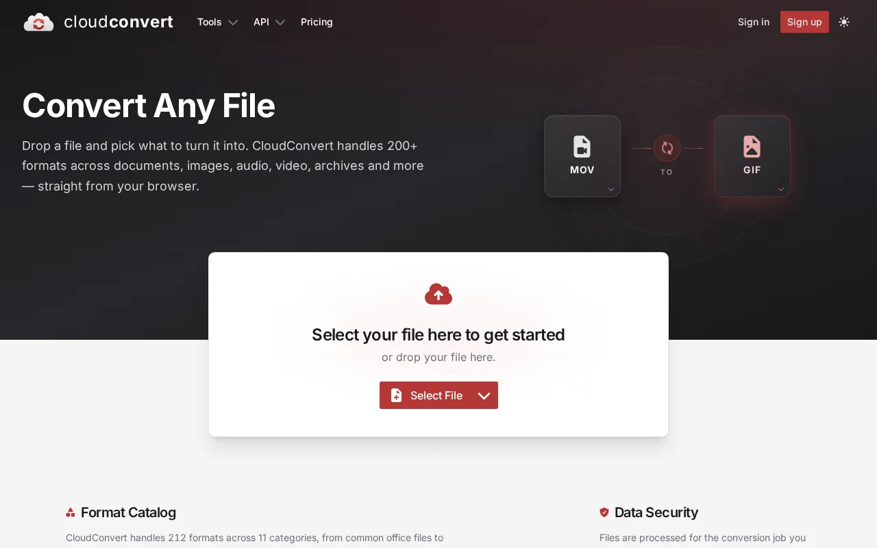 Cloudconvert — preview screenshot