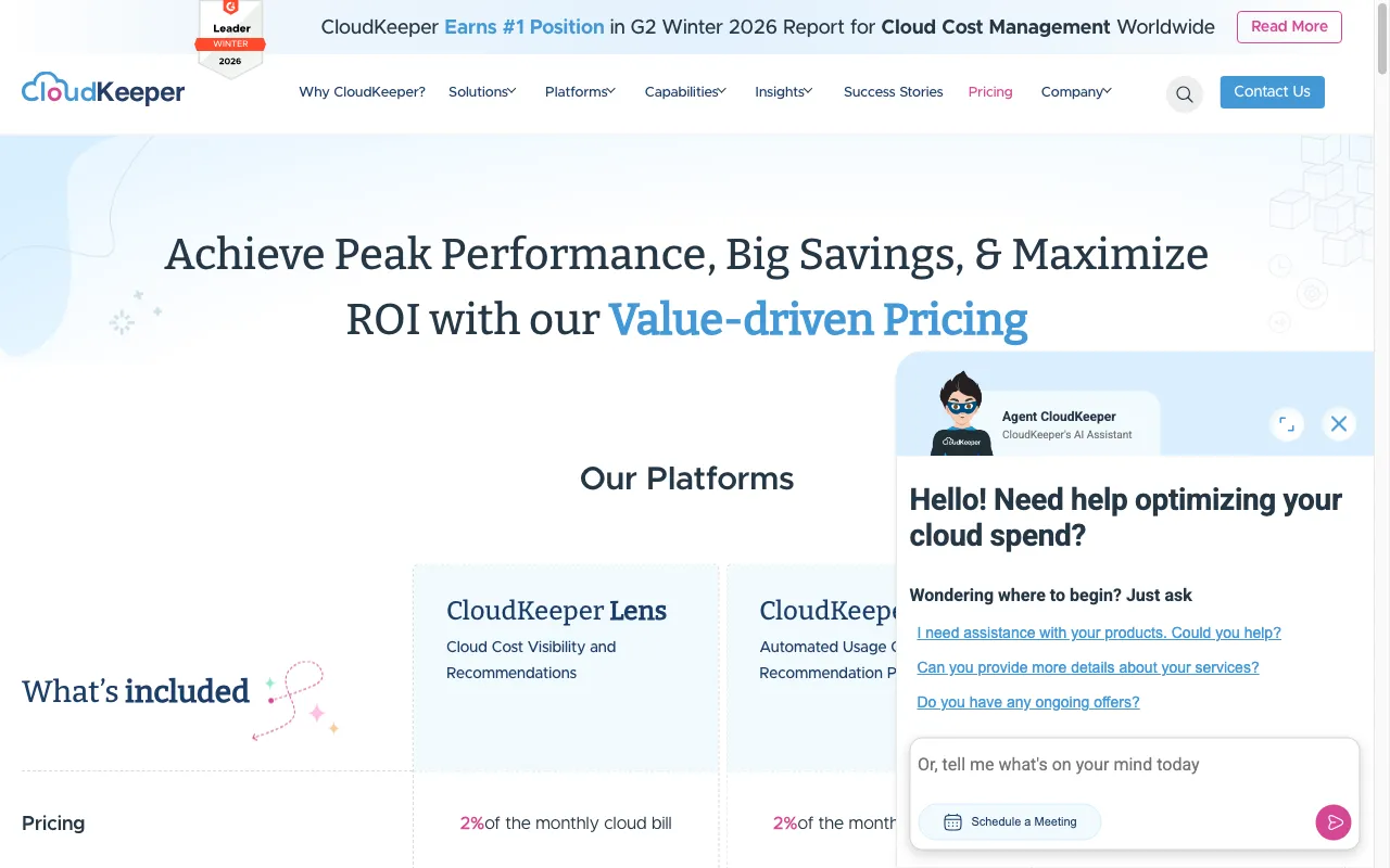 CloudKeeper Tuner — pricing page