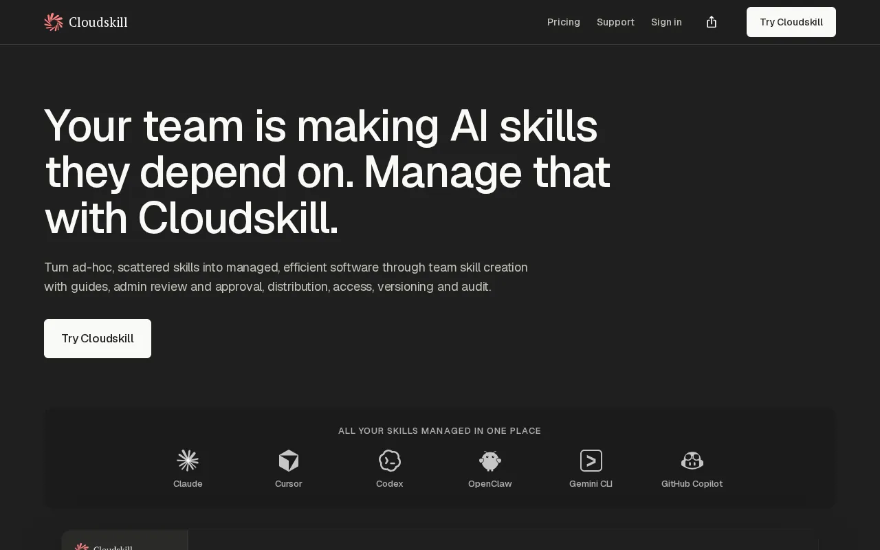 Cloudskill — preview screenshot