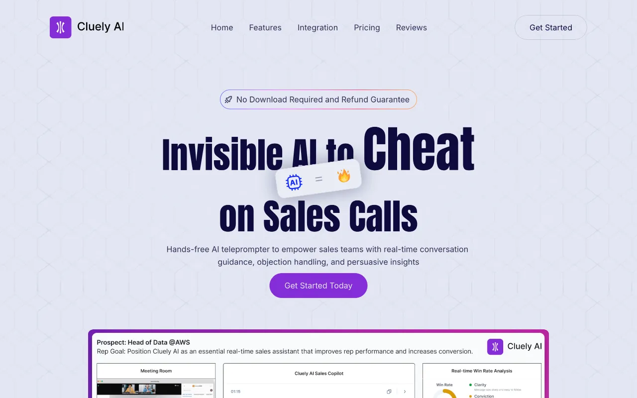 Cluely AI — preview screenshot