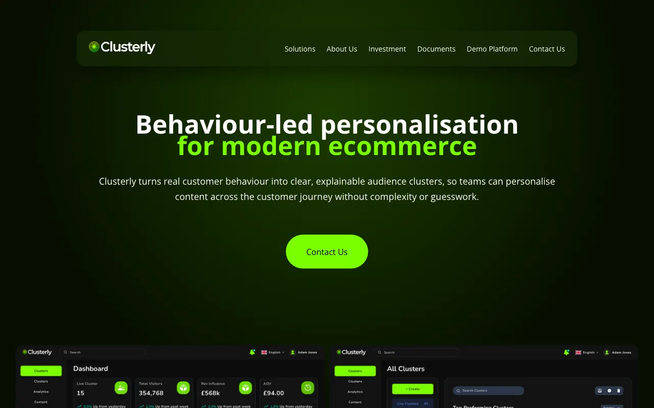 Clusterly.ai — preview screenshot