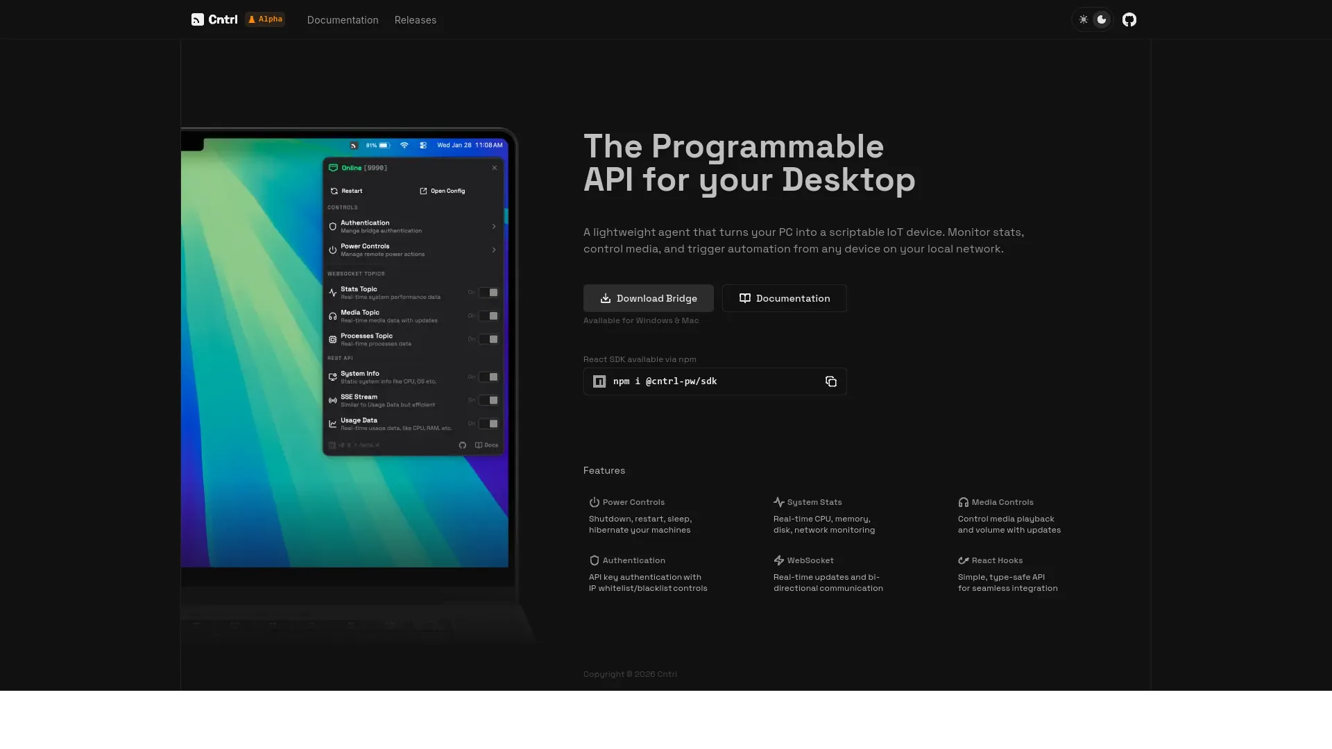 Cntrl Bridge — preview screenshot