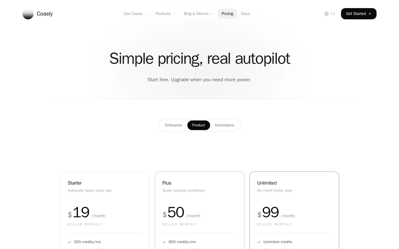 Coasty - #1 Computer-Use AI Agent — pricing page