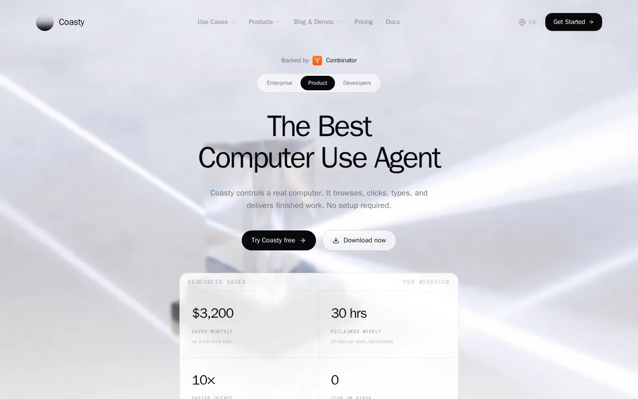 Coasty - #1 Computer-Use AI Agent — preview screenshot