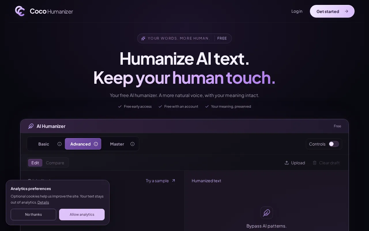 CocoHumanizer — preview screenshot