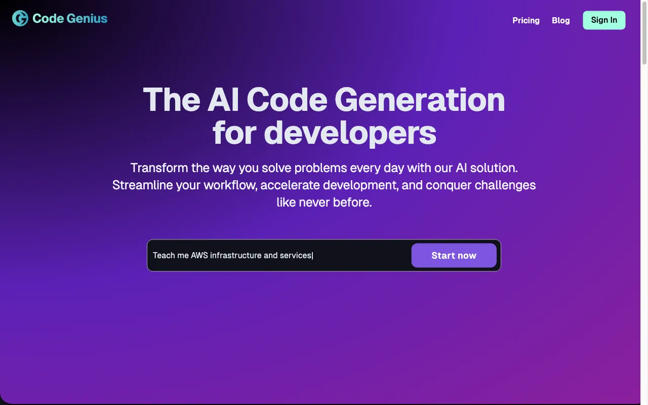 Code Genius — preview screenshot