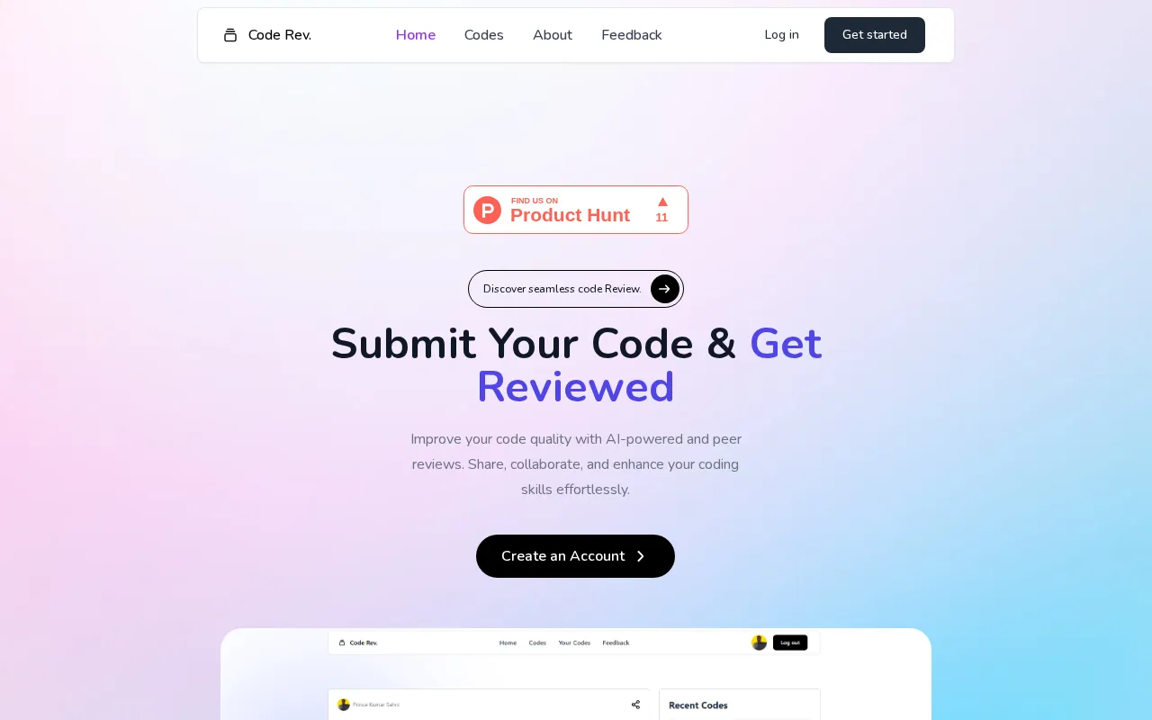Code Rev. — preview screenshot