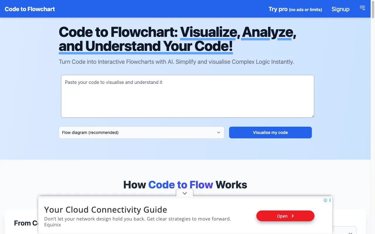 Code to Flow — preview screenshot