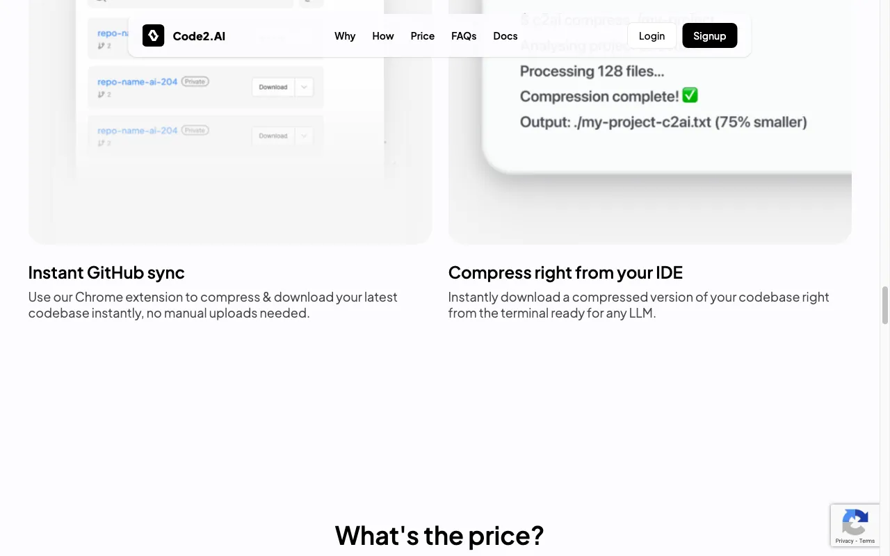 Code2.AI — pricing page
