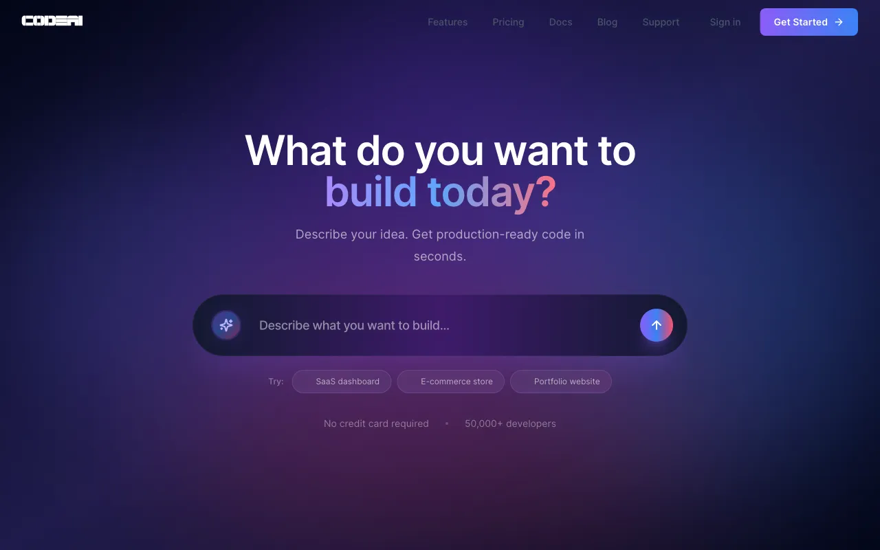 CodeAI — preview screenshot