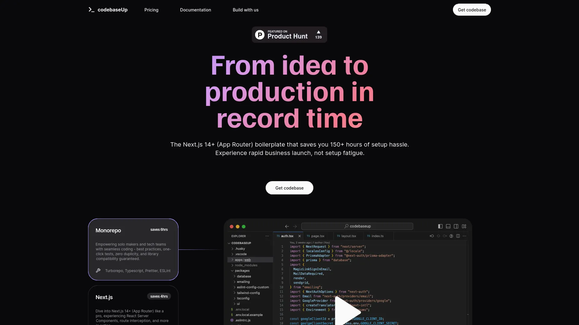 CodebaseUp — preview screenshot