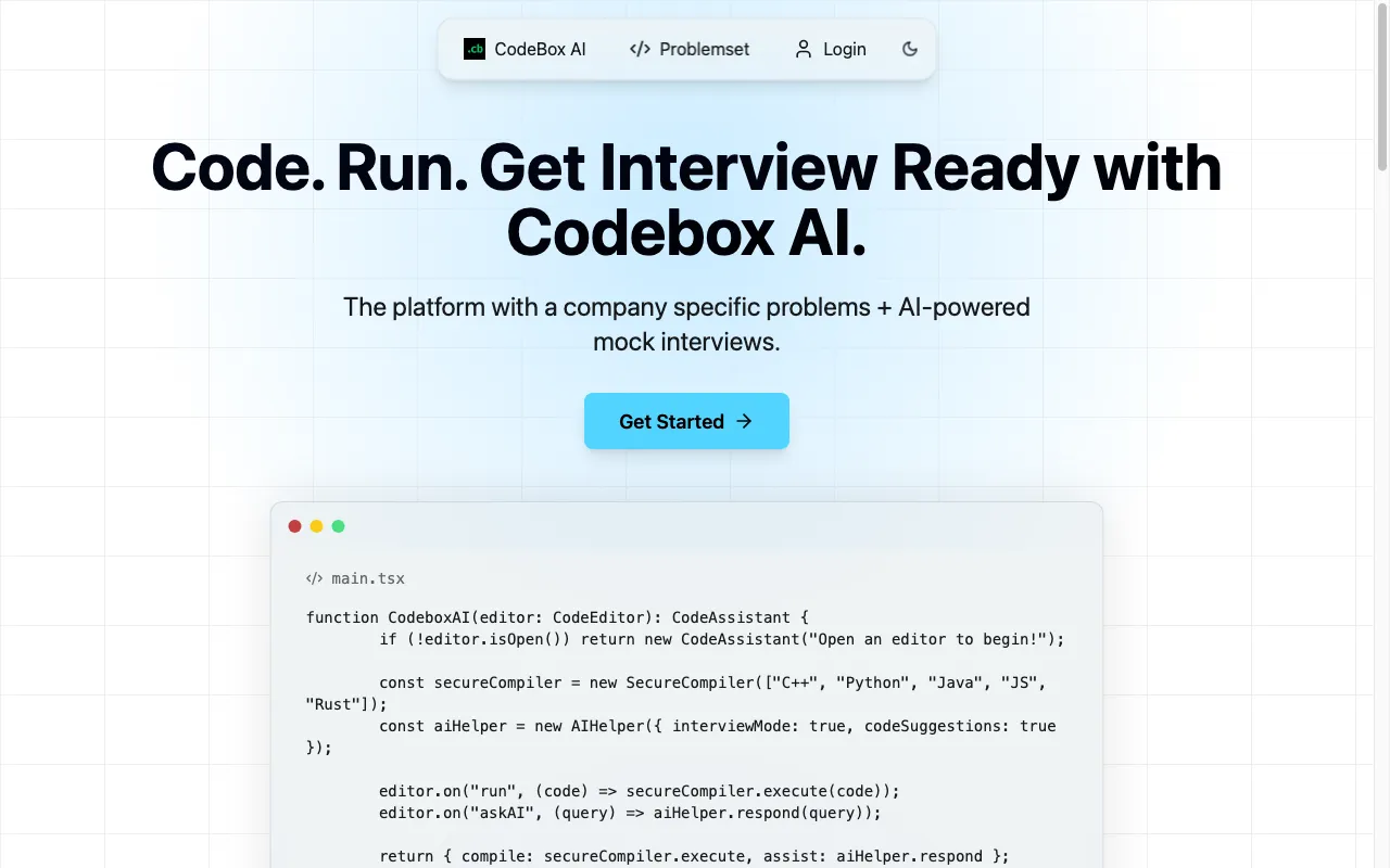 CodeBox AI — preview screenshot