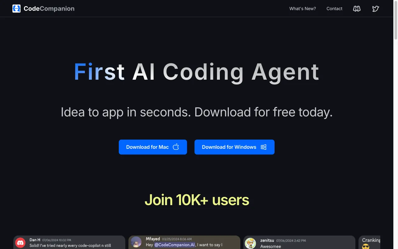 CodeCompanion.AI — preview screenshot